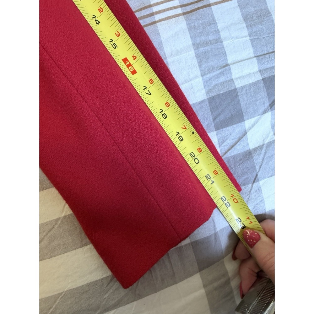 Vtg Pendleton Red Virgin Wool Riding Jacket~Sz 8~Velvet Collar Tailored Luxury - Picture 15 of 16